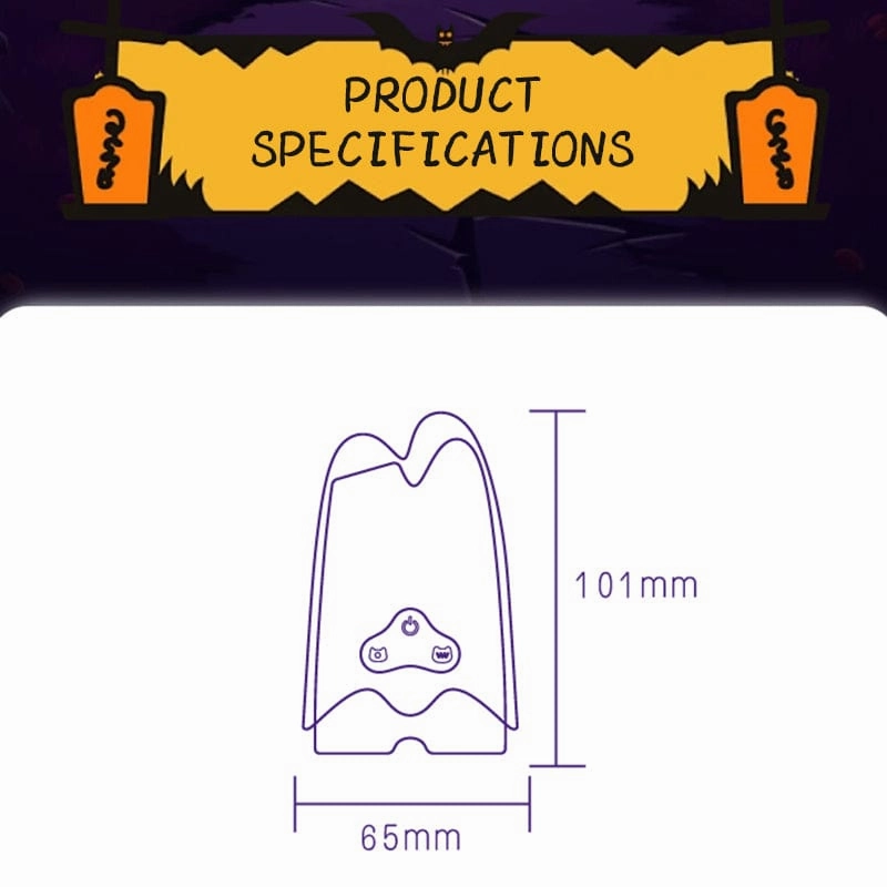 SHEYAY Ghost Vibrating Sucking Masturbator Halloween Limited