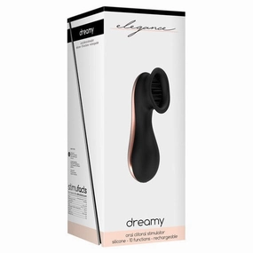 Shots - Elegance Dreamy Oral Clitoral Stimulator Massager (Black)