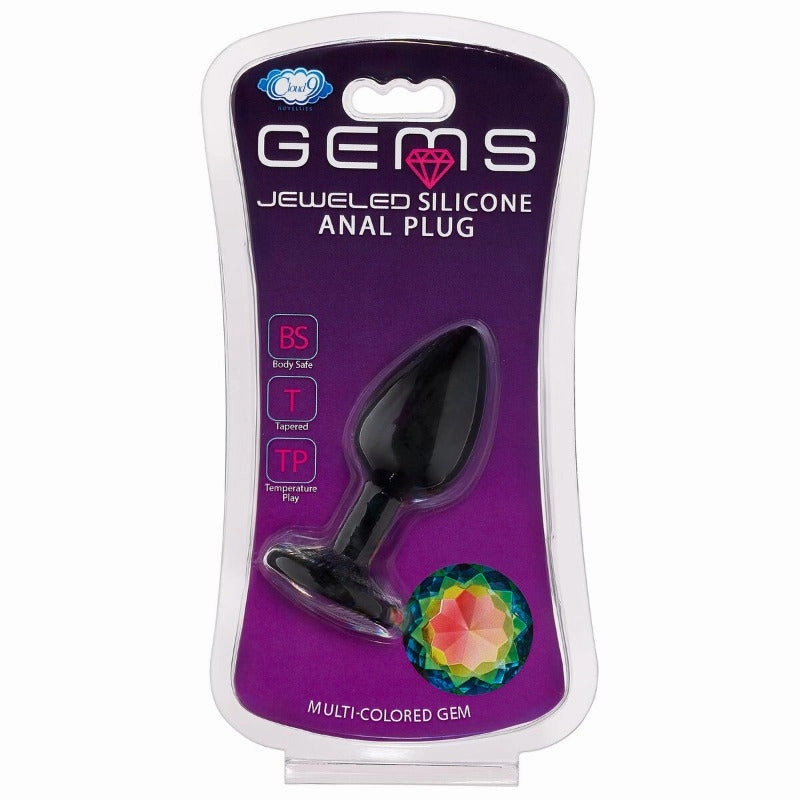 Silicone Jeweled Anal Plug - Perfect For Beginners!