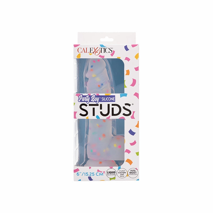 Studs Party Boy 6in Confetti Dildo