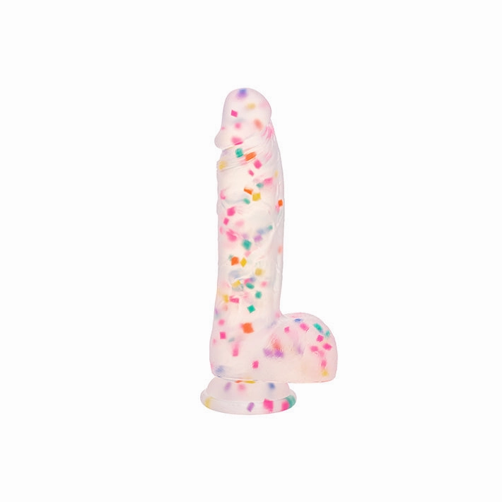 Studs Party Boy 6in Confetti Dildo