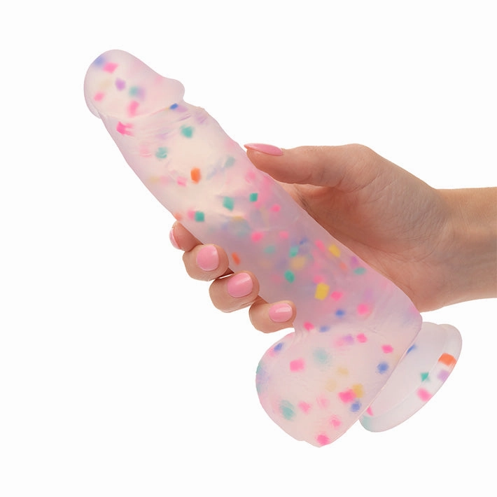 Studs Party Boy 6in Confetti Dildo