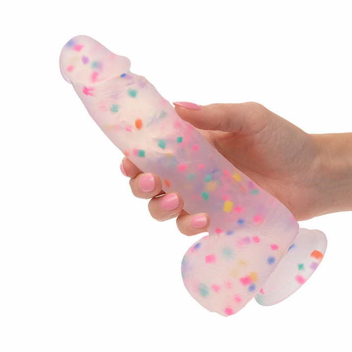 Studs Party Boy 6in Confetti Dildo