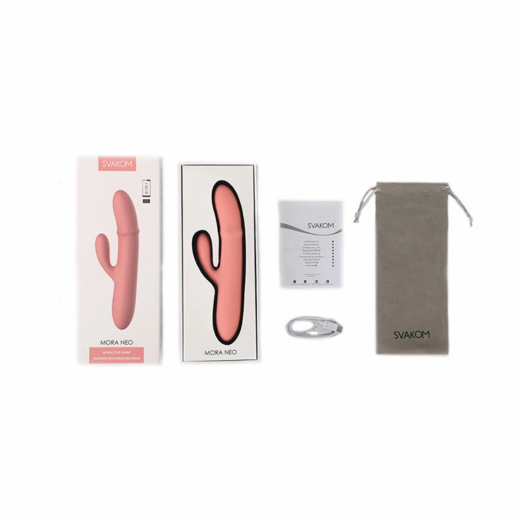 SVAKOM Mora Neo Interactive Rabbit Vibrator with Thrusting Rings
