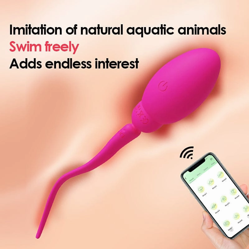 Tadpole Jumping Egg Vibrator Female G-spot Remote Control APP