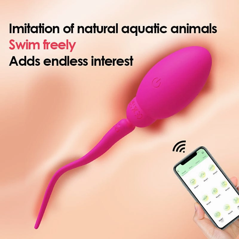 Tadpole Jumping Egg Vibrator Female G-spot Remote Control APP