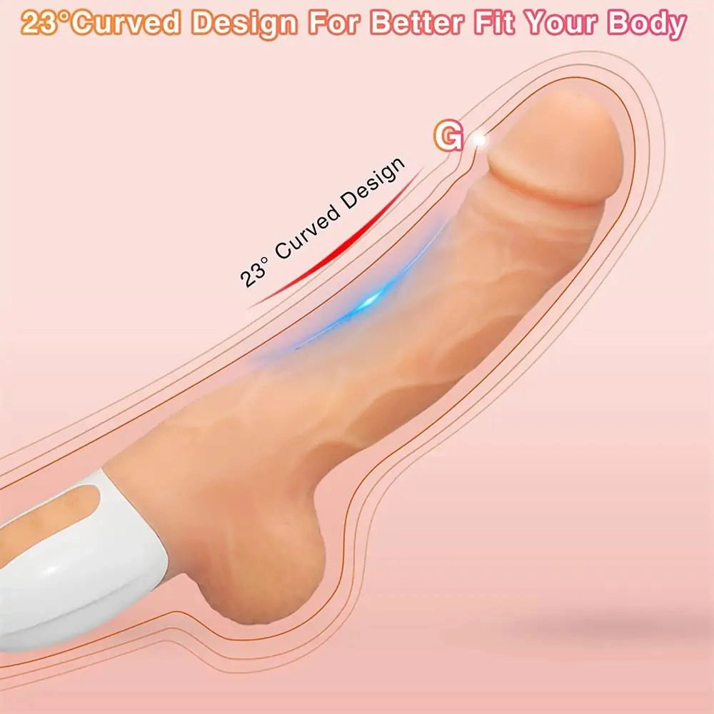 Telescopic Multi-Angles Sex Machine Silicone Suction Cup Dildo Vibrator 6 Inch