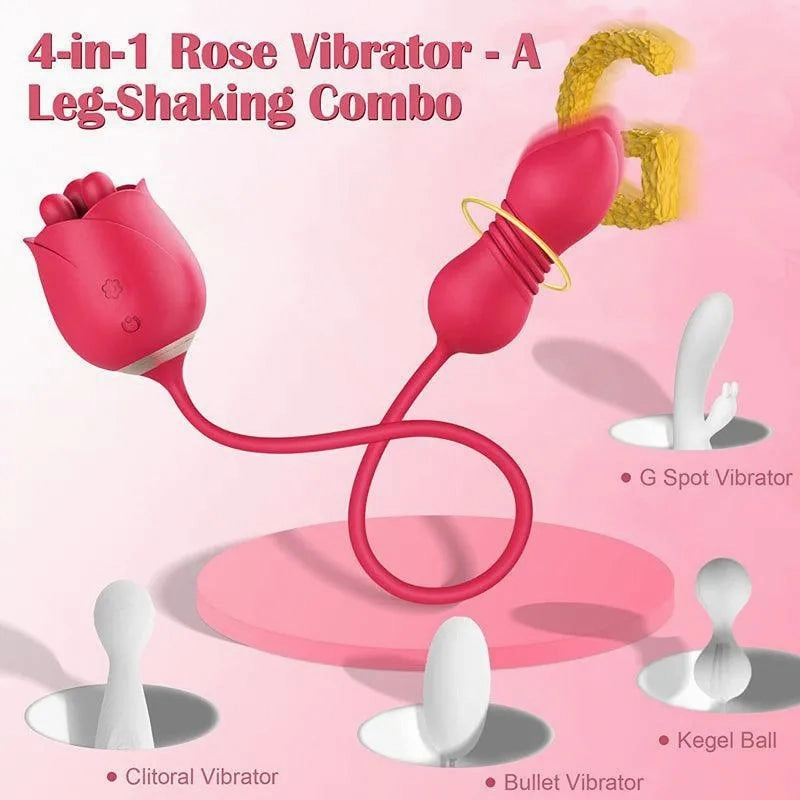 The Rose Sexual Toy Clit Vibrator for Women