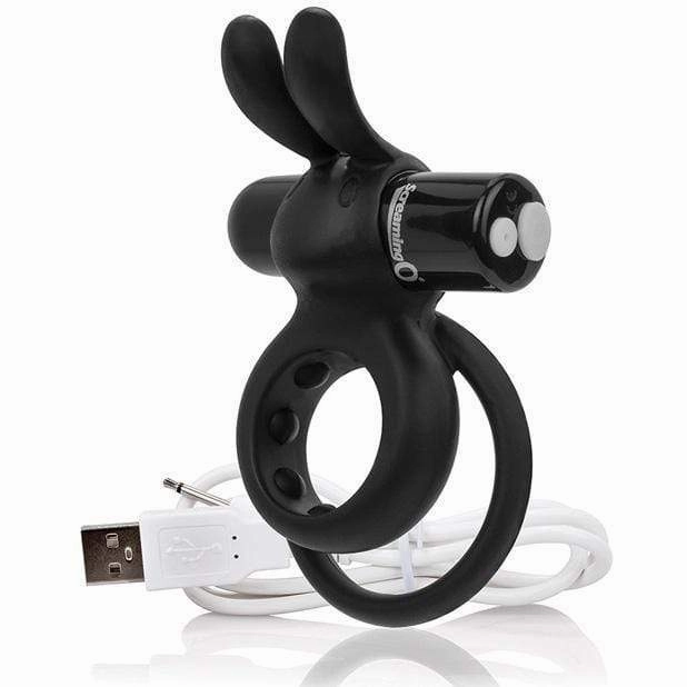 The Screaming O - Charged Ohare Rechargeable Wearable Rabbit Cock Ring (Black)