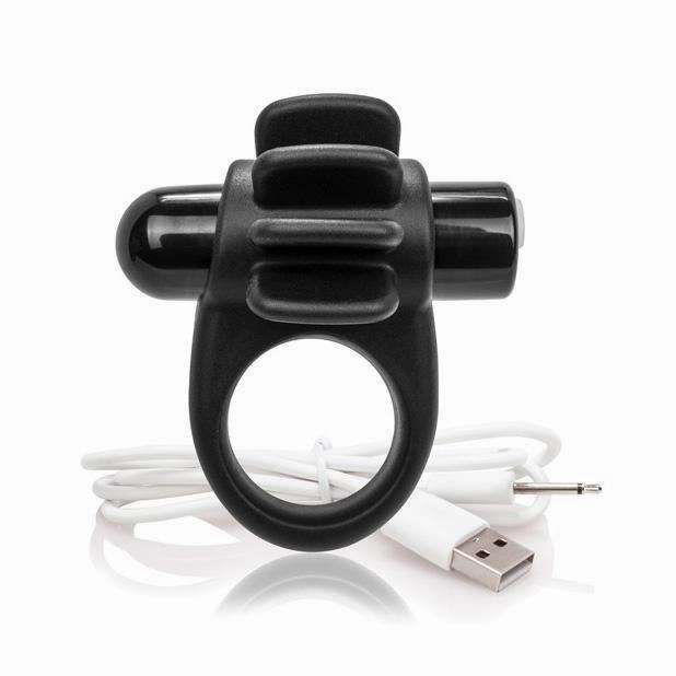 The Screaming O - Charged Skooch Rechargeable Silicone Cock Ring (Black)