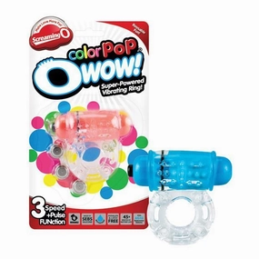 TheScreamingO - ColorPoP OWow Super Powered Vibrating Cock Ring (Blue)