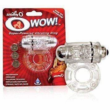 TheScreamingO - O Wow Super Powered Vibrating Cock Ring (Clear)