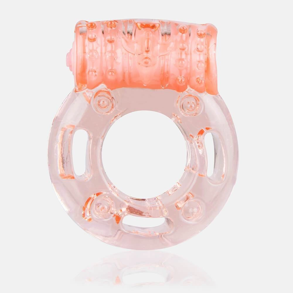 TheScreamingO - Plus Disposable Vibrating Erection Cock Ring (Orange)