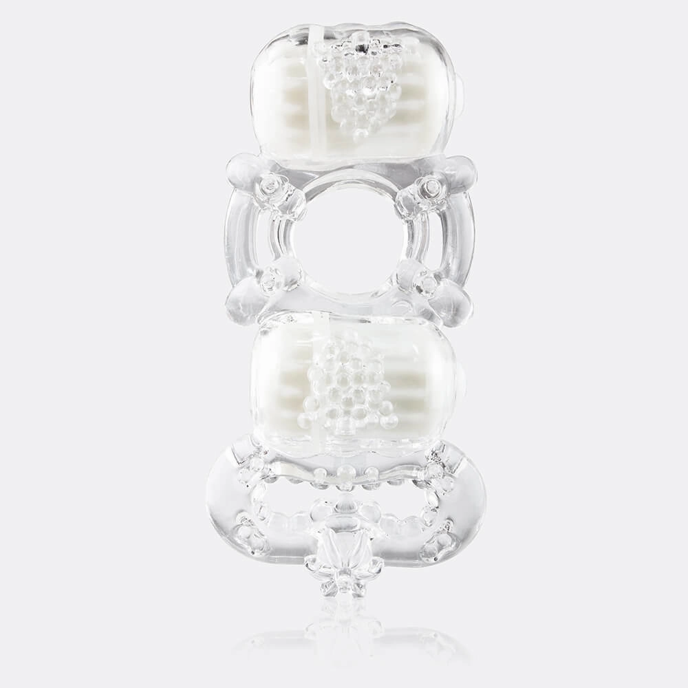 TheScreamingO - Tri O Triple Pleasure Cock Ring (Clear)