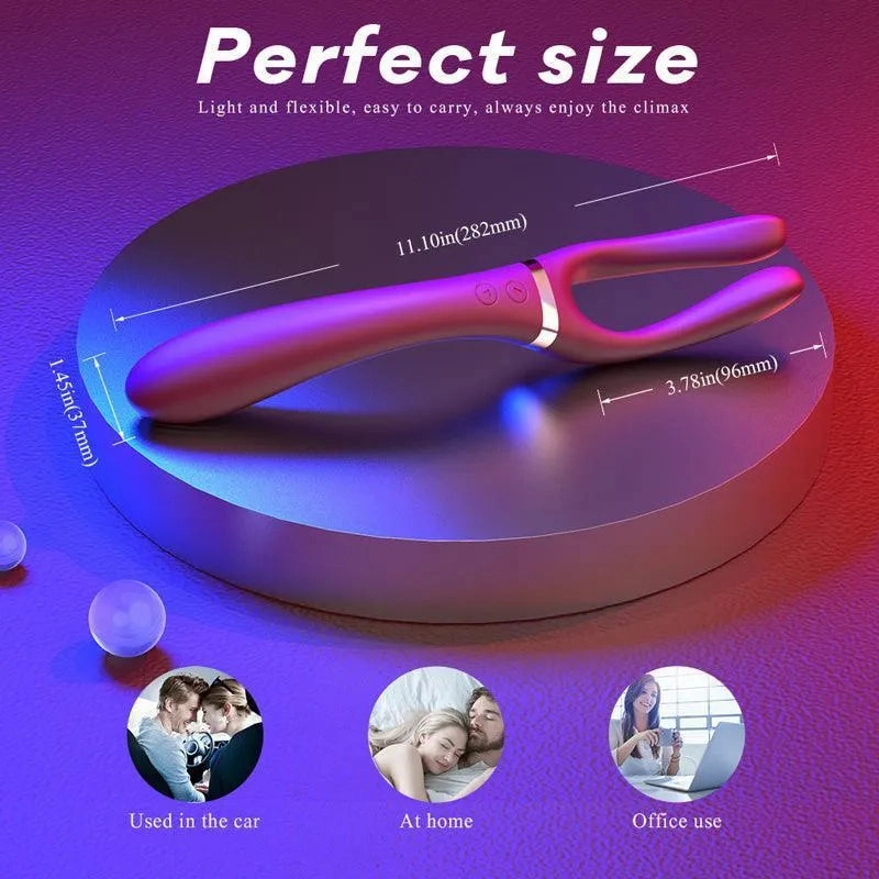 Three Head G Spot Vibrator for Sex Game