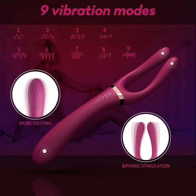 Three Head G Spot Vibrator for Sex Game