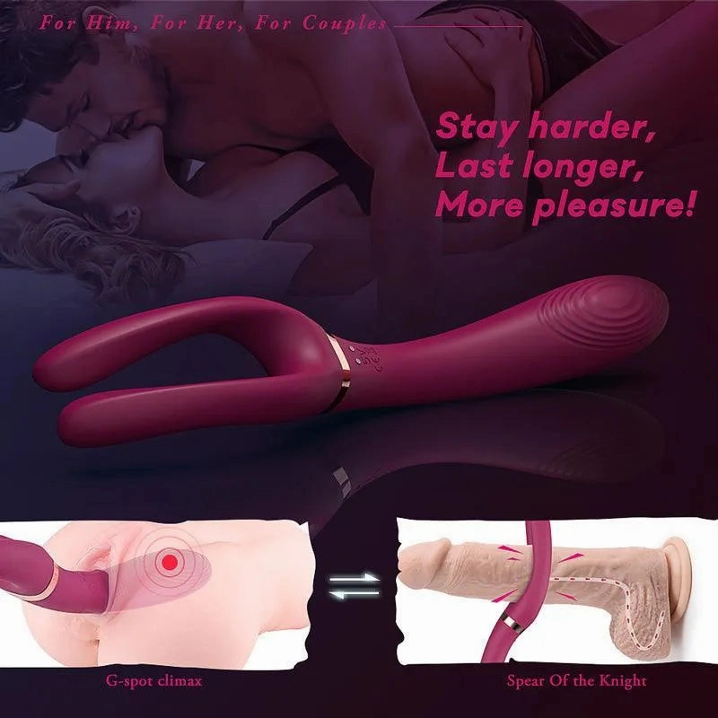 Three Head G Spot Vibrator for Sex Game