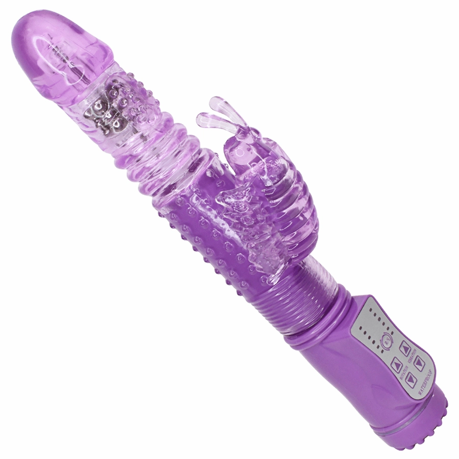 Thrusting Rotating Dual-Action Butterfly Vibrator