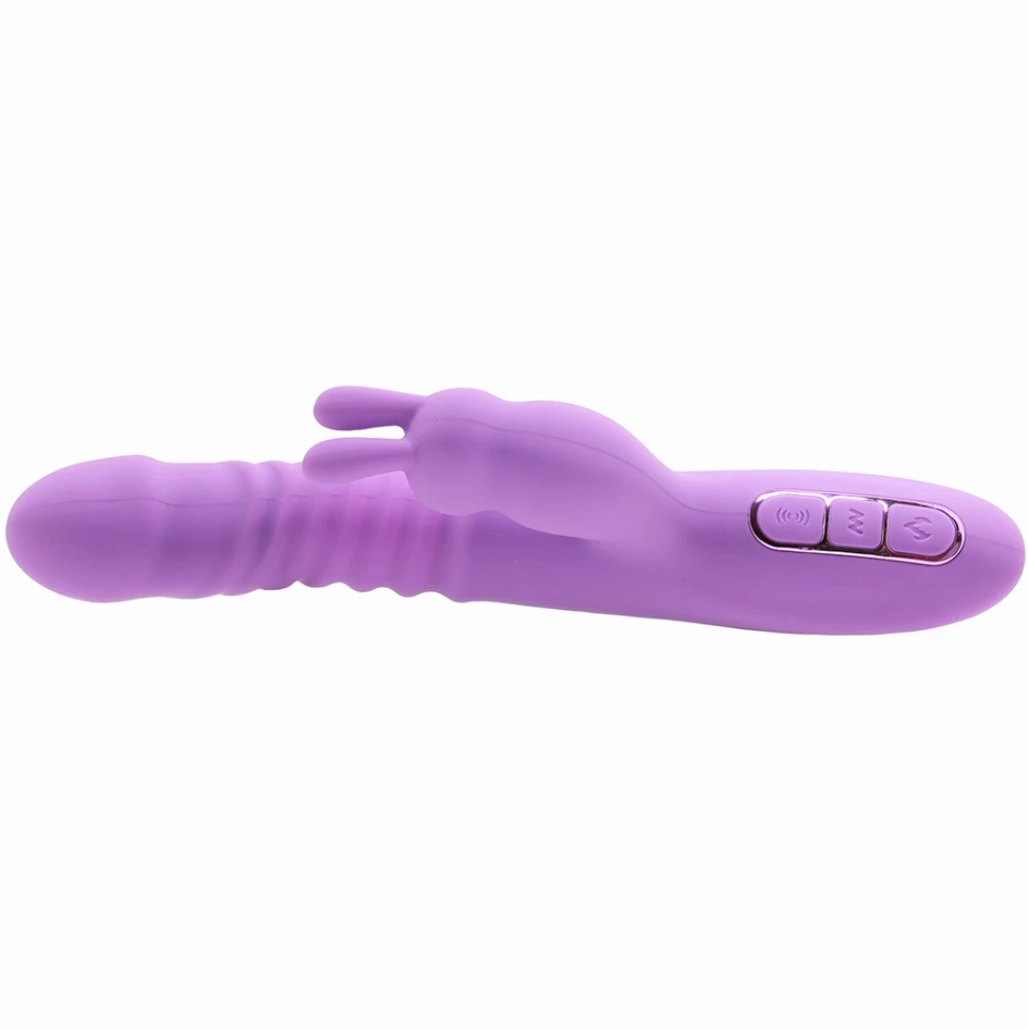 Thrusting Rotating Silicone Rabbit Vibrator - It's Warming!