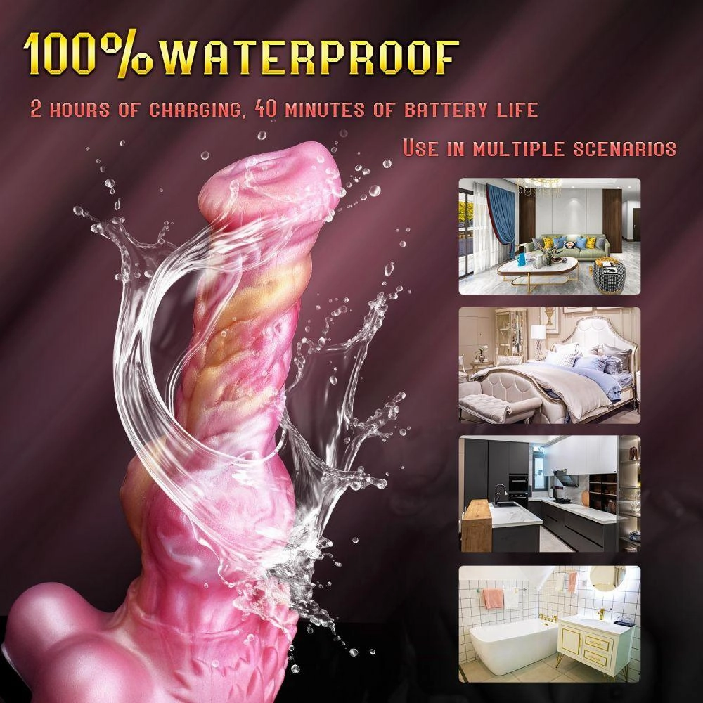 Thursting K9 Dog Dildo 8.2" Wolf Dildos with Knot Remote Control G-Spot Anal Vibrator Fantasy Sex Toys
