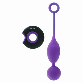 ToyJoy - Caresse Embrace ll Remote Control Kegel Balls (Purple)