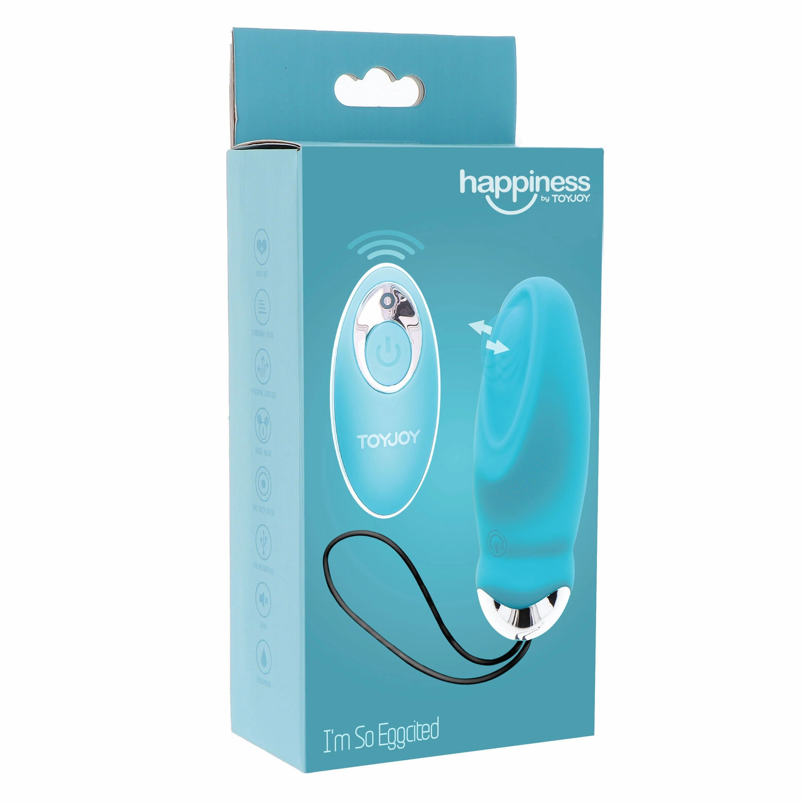 ToyJoy - I'm So Eggcited Remote Control Egg Vibrator (Blue)