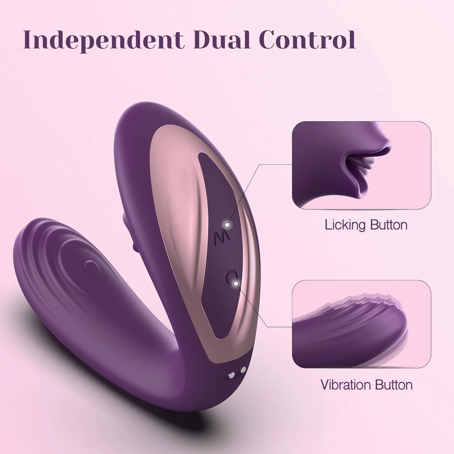 Tracy's Dog - Juicy Clitoral Licking Vibrator OG Lick (Purple)