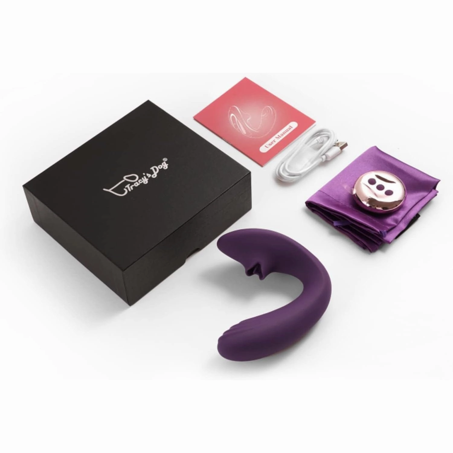 Tracy's Dog - Juicy Clitoral Licking Vibrator OG Lick (Purple)