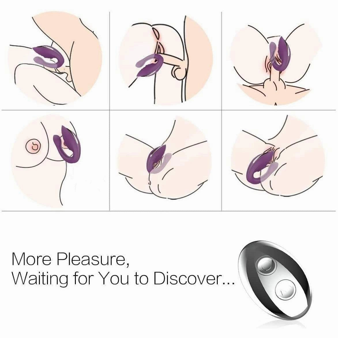 Tracy's Dog - Nina Couple Vibrator (Purple)