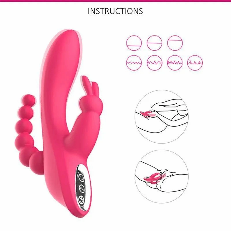 Triangle Rabbit Vibrator Sex Toy for Women