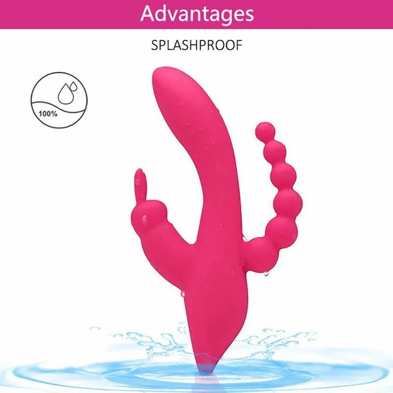 Triangle Rabbit Vibrator Sex Toy for Women