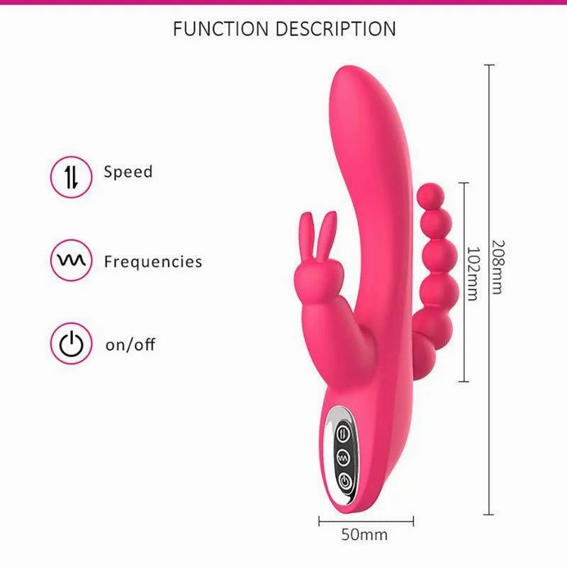 Triangle Rabbit Vibrator Sex Toy for Women