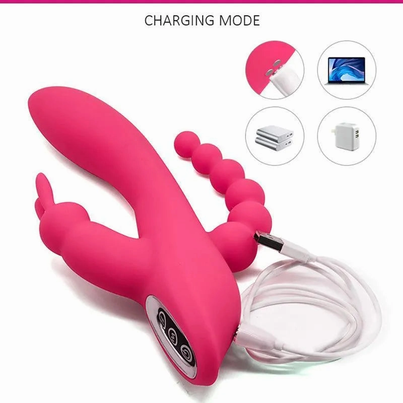 Triangle Rabbit Vibrator Sex Toy for Women