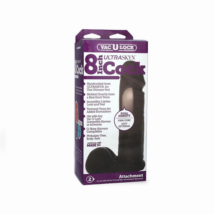 Vac-U-Lock ULTRASKYN 8in Dildo