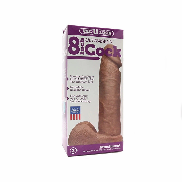 Vac-U-Lock ULTRASKYN 8in Dildo