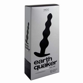 VeDO - Earth Quaker Anal Vibrating Butt Plug (Just Black)
