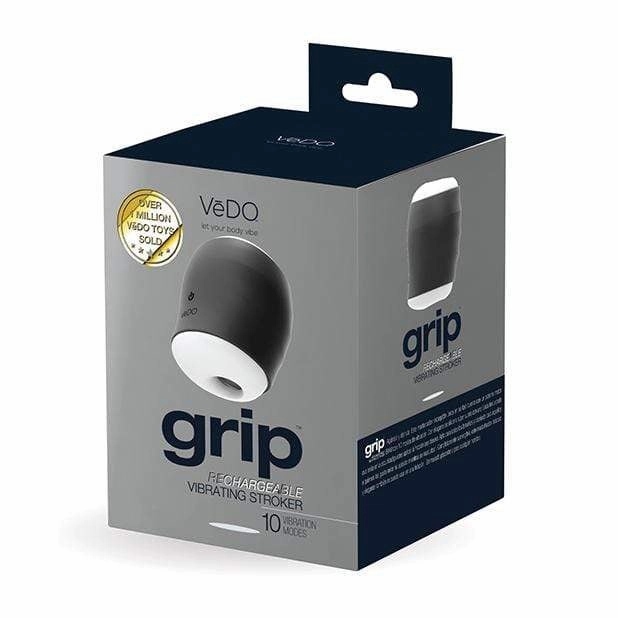 VeDO - Grip Rechargeable Vibrating Soft Stroker (Just Black)