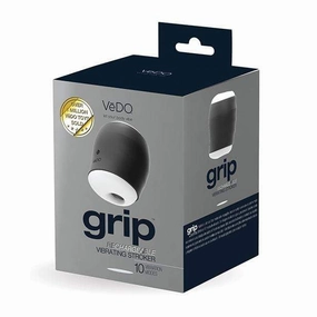 VeDO - Grip Rechargeable Vibrating Soft Stroker (Just Black)