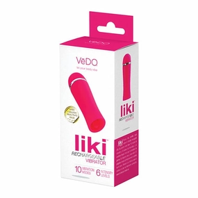 VeDO - Liki Rechargeable Flicker Vibe Clit Massager (Foxy Pink)