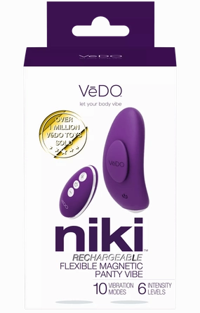 VeDO - Niki Remote Rechargeable Panty Vibe (Deep Purple)