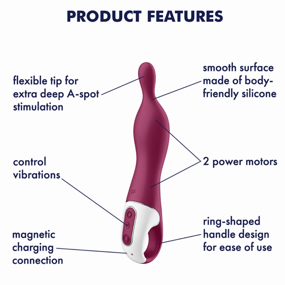 Vibrating A-Spot Massager | Silicone Vibrator For Deep Penetration