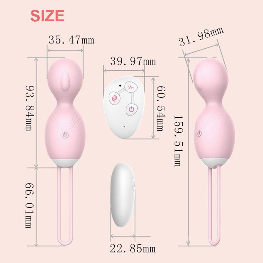 Vibrating Ben Wa Balls Kegel Balls with 10 Vibration Modes Female G-Spot Egg Vibrators