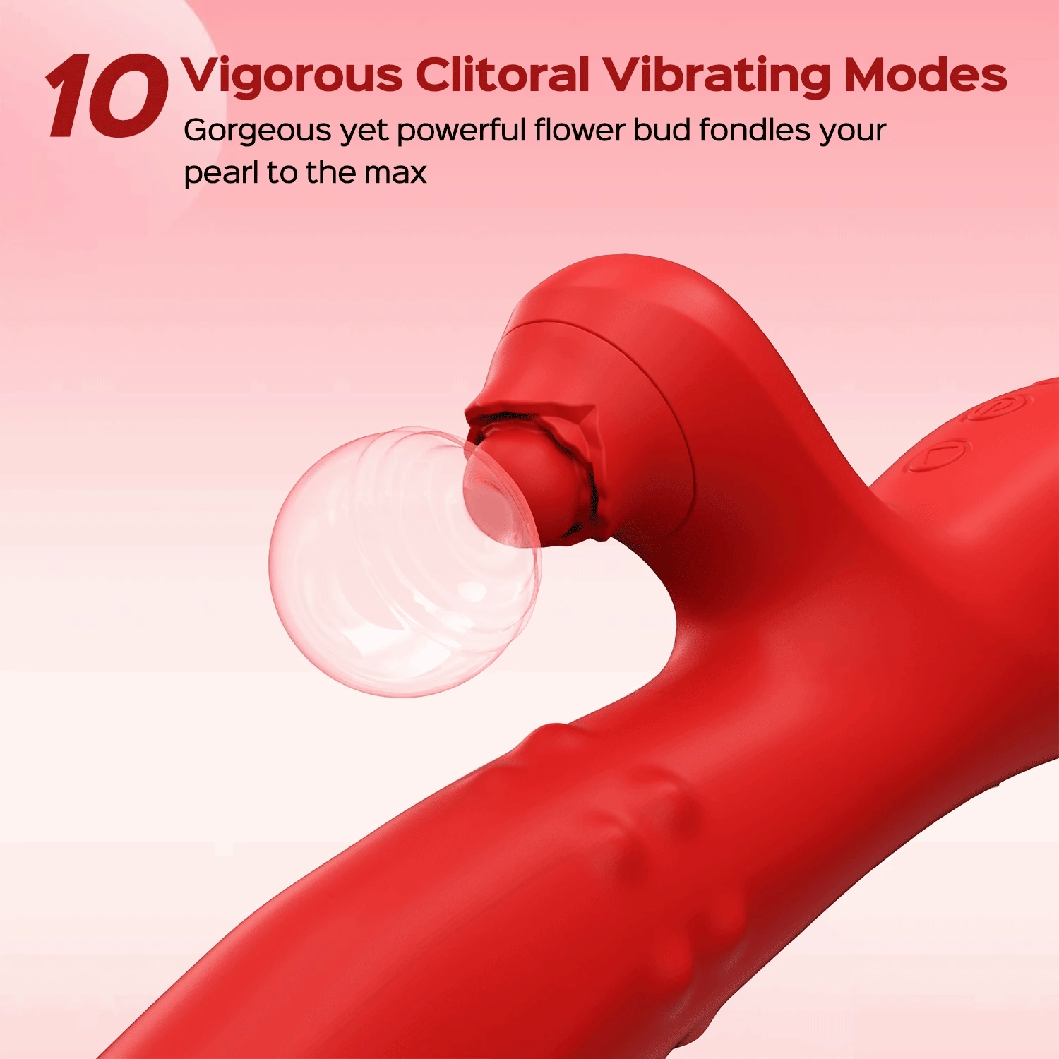 Wiggling Rabbit G Spot Vibrator with Sliding Beads Ring Clitoral Stimulator Woman Sex Toys