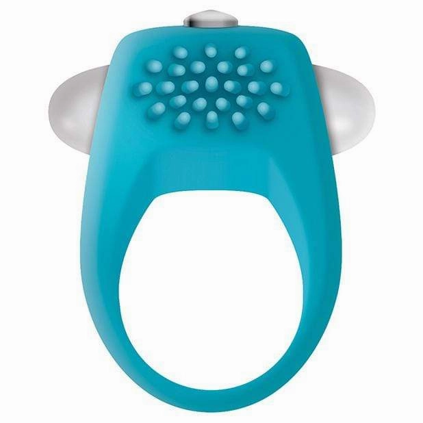 Zero Tolerance - Teal Tickler Vibrating Cock Ring (Blue)