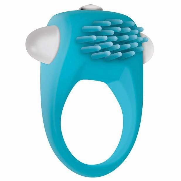 Zero Tolerance - Teal Tickler Vibrating Cock Ring (Blue)