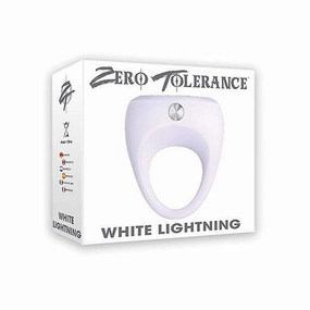 Zero Tolerance - White Lighting Vibrating Cock Ring (White)